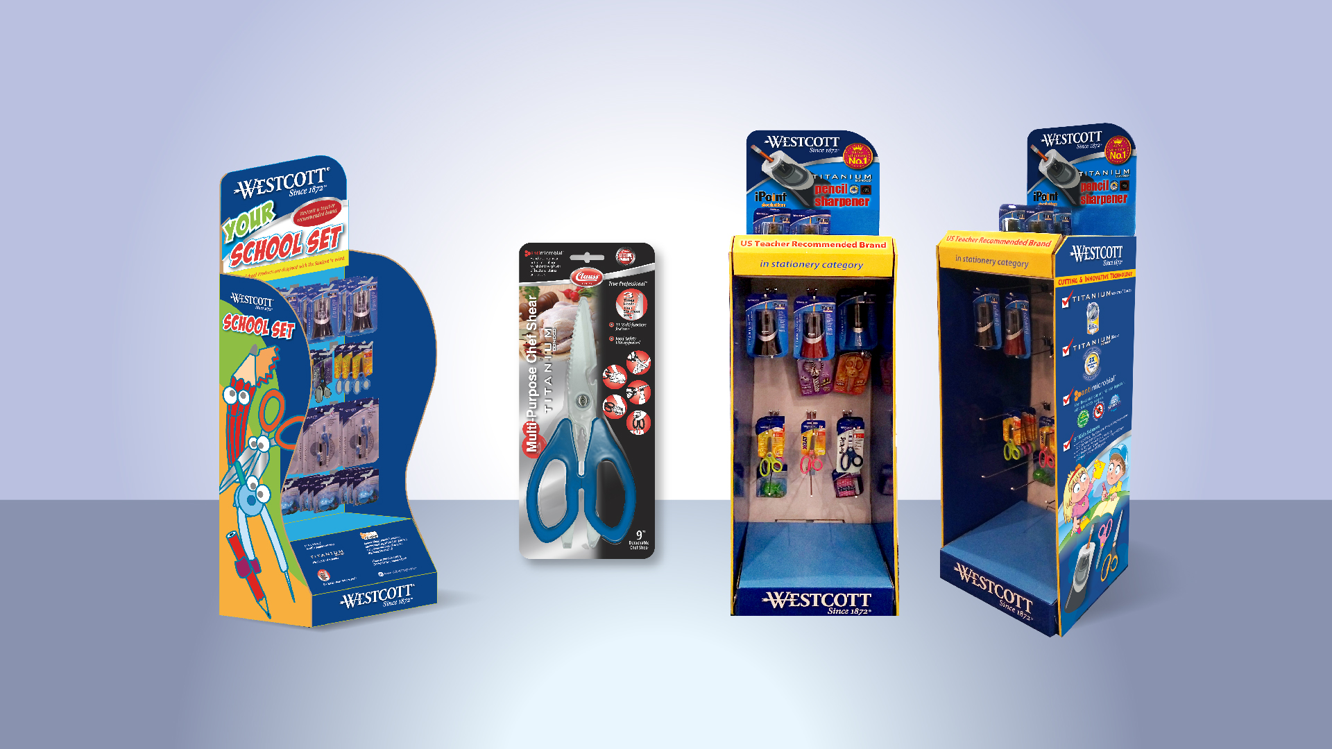 POP display (point-of-purfchase display) - design and supplier of manufacturing and display and accessories.